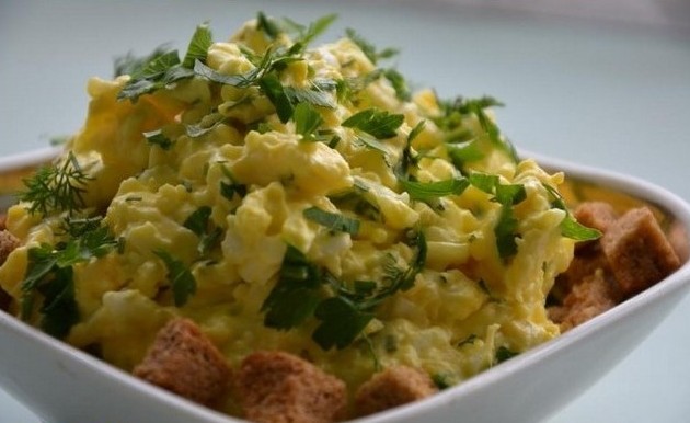 Сырный салат, пошаговый рецепт с фото